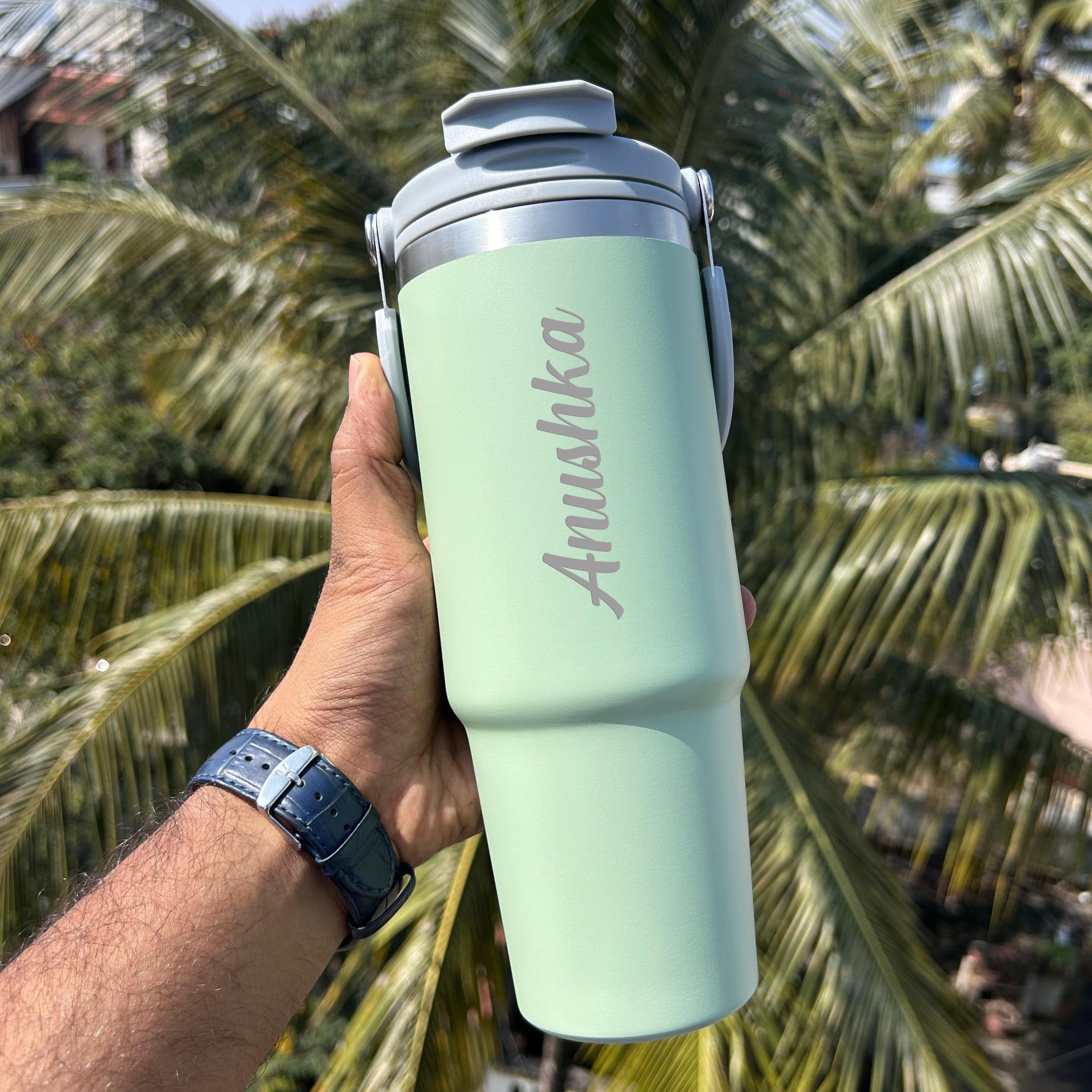 Personalised Stanley Vacuum Sipper Tumbler with Handle