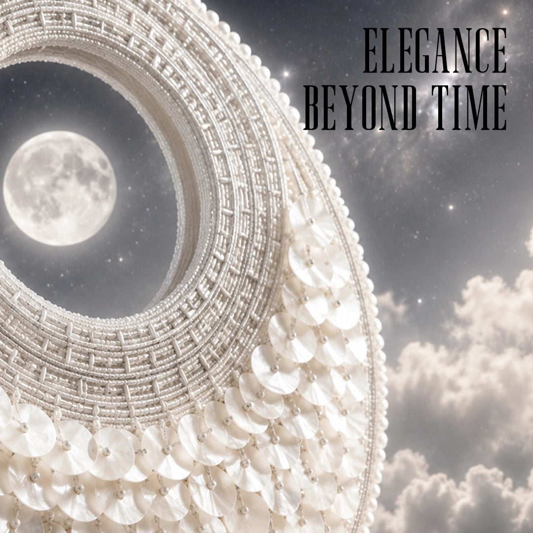 Selene Crescent Moon Bag | Platinum Pearl | Limited Edition Luxury By The Gifting Era - The Gifting Era