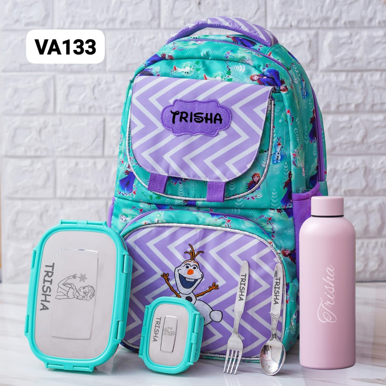 Personalised Kids Theme Classic Premium School Bag Hamper (VA132 - VA138)