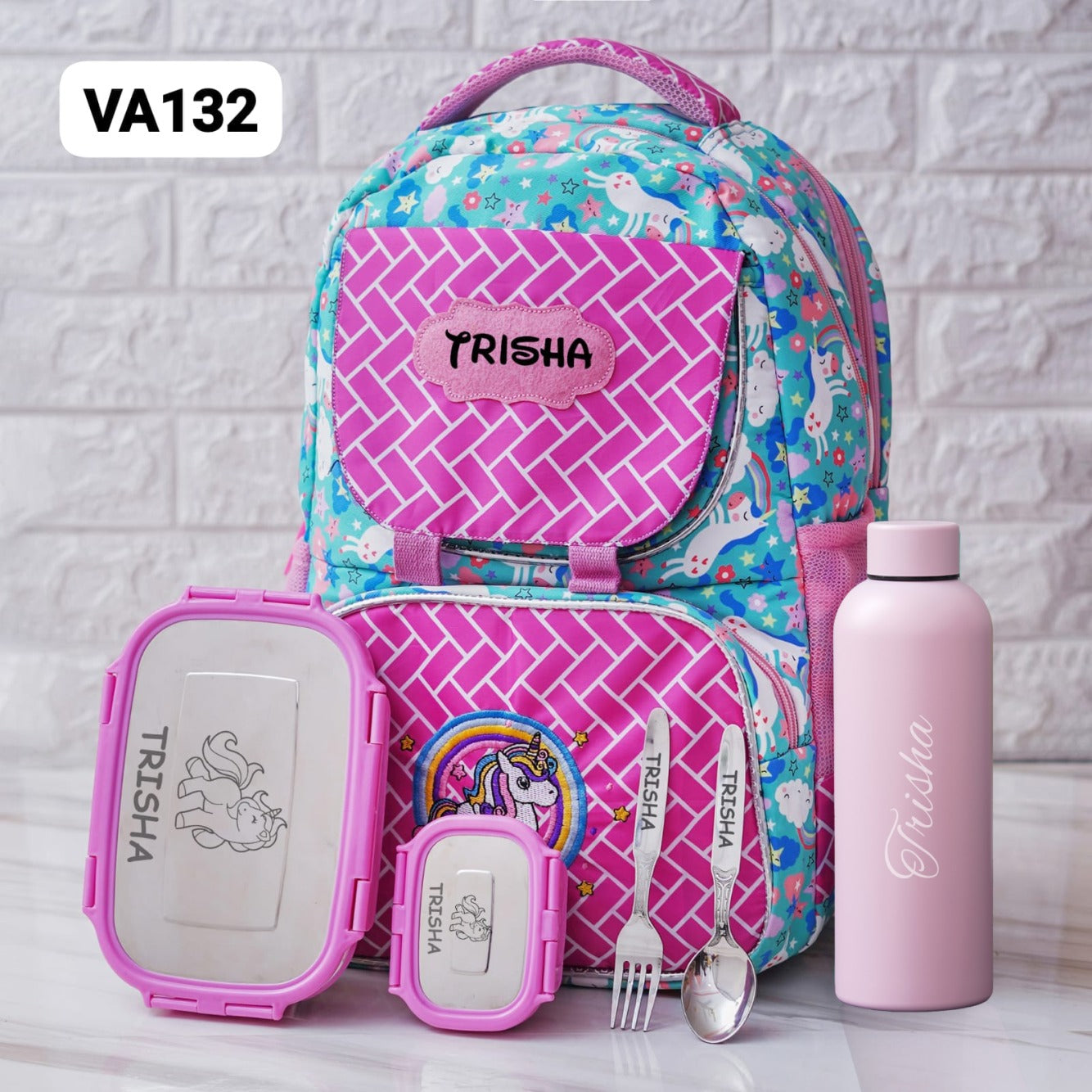 Personalised Kids Theme Classic Premium School Bag Hamper (VA132 - VA138)