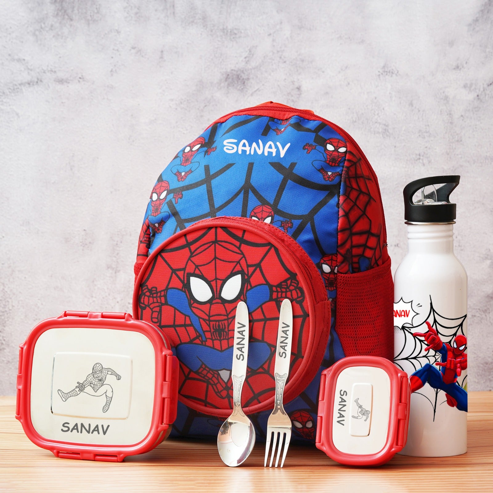 Personalised Junior Kids Theme Premium School Bag Hamper
