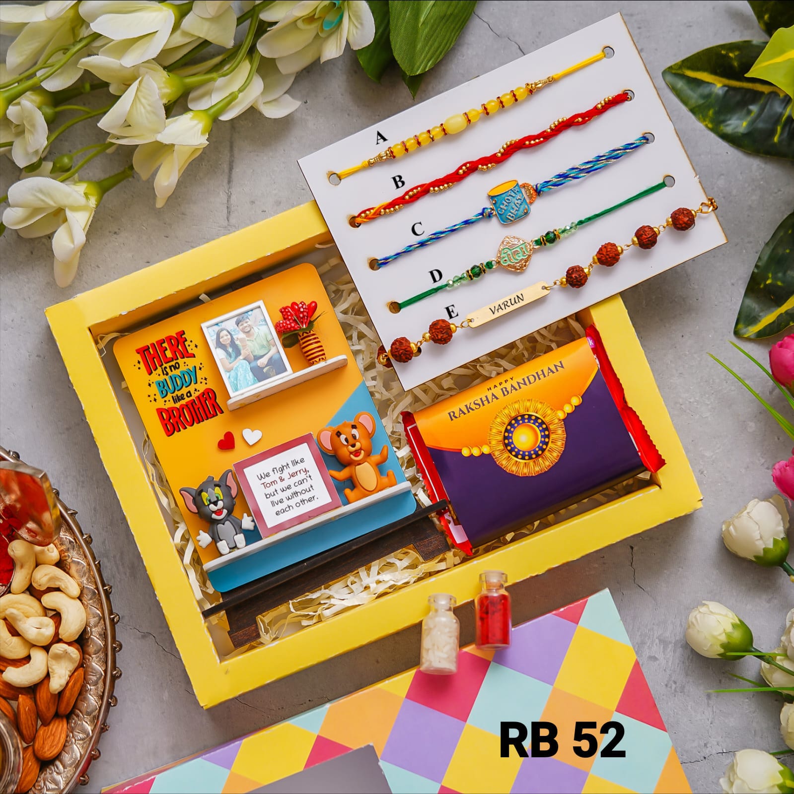 Personalised Tom & Jerry Theme Raksha Bandhan Hamper - RB52 - Raksha Bandhan Special - The Gifting Era