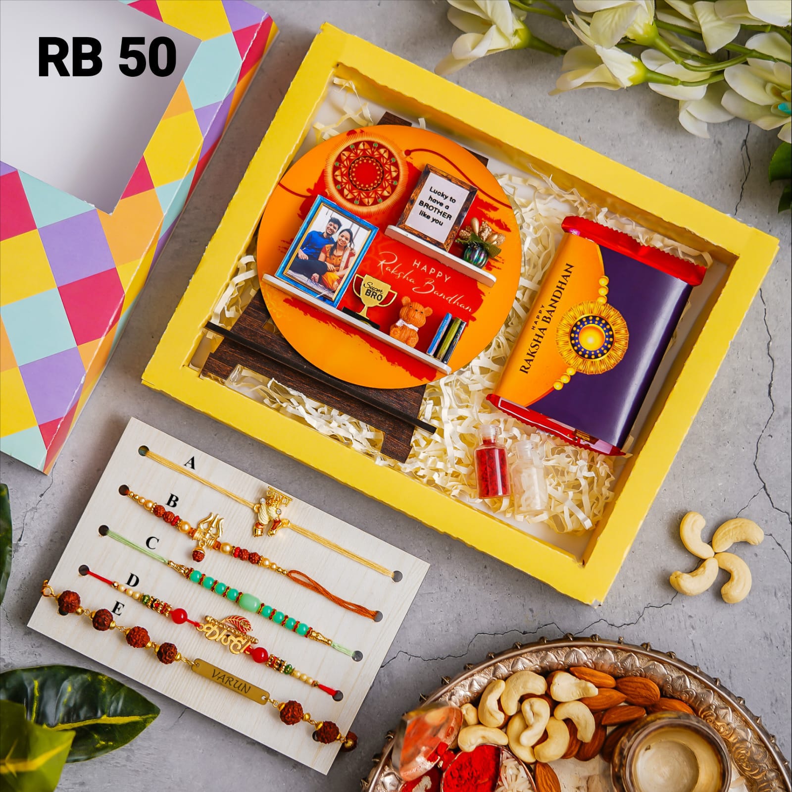 Personalised Raksha Bandhan Hamper - RB50 - Raksha Bandhan Special - The Gifting Era