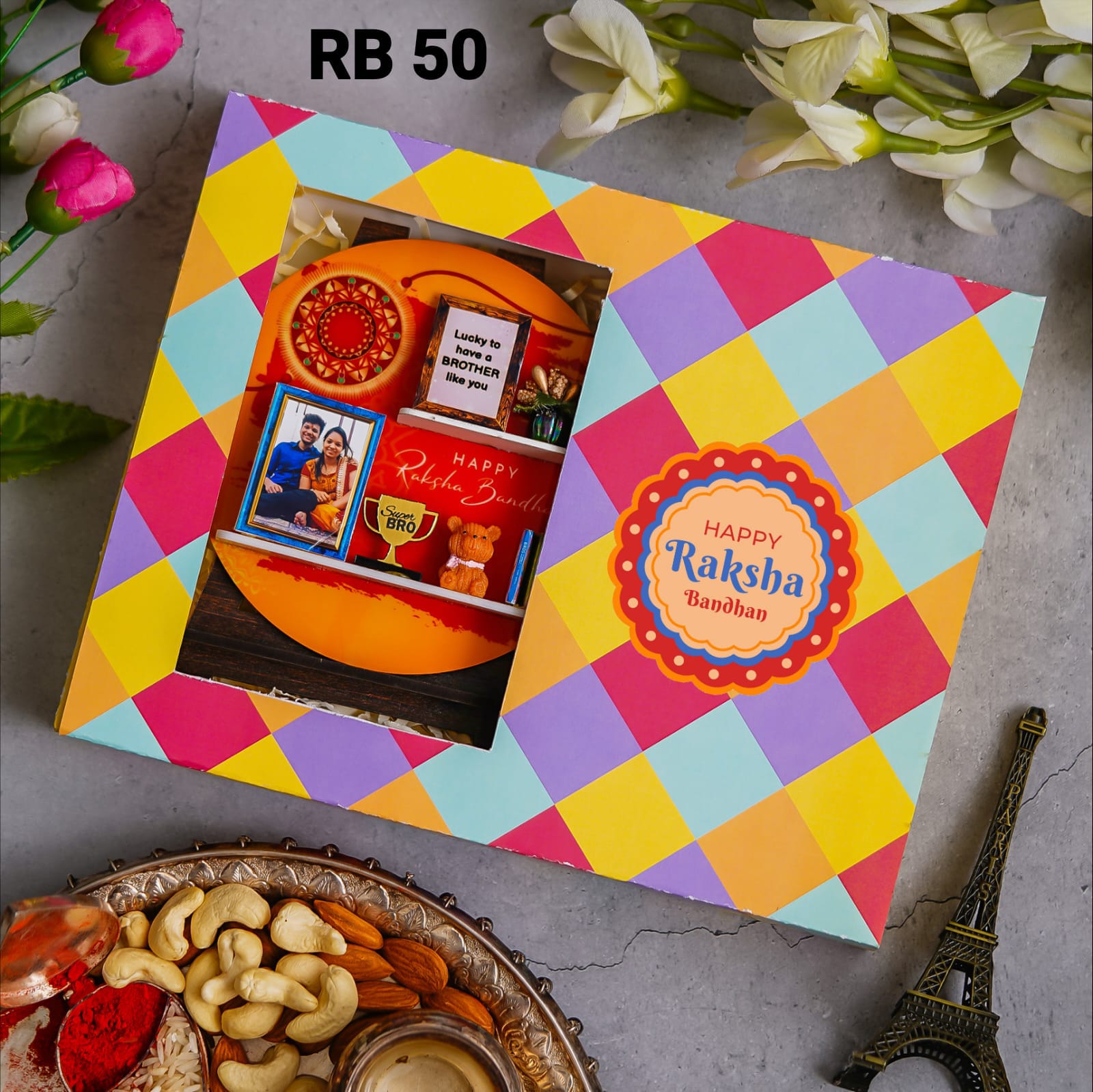 Personalised Raksha Bandhan Hamper - RB50 - Raksha Bandhan Special - The Gifting Era