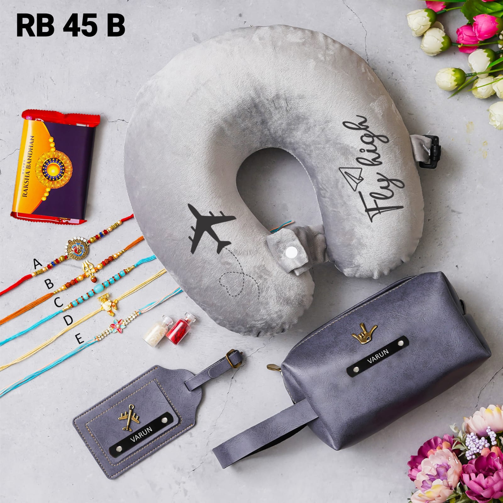 Personalised Travel Raksha Bandhan Combo - RB45 A/B - Raksha Bandhan Special - The Gifting Era