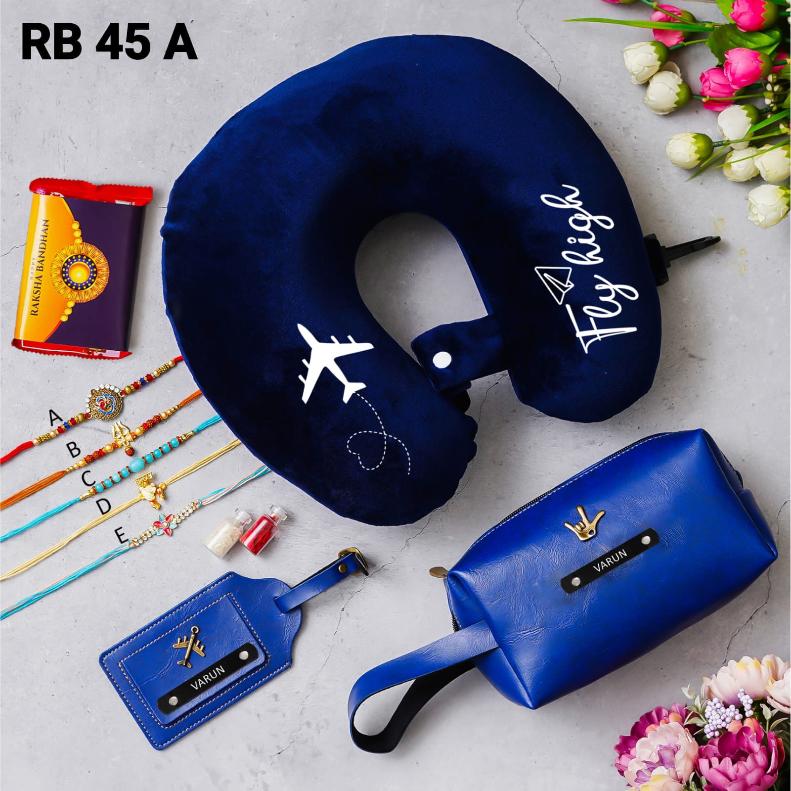 Personalised Travel Raksha Bandhan Combo - RB45 A/B - Raksha Bandhan Special - The Gifting Era