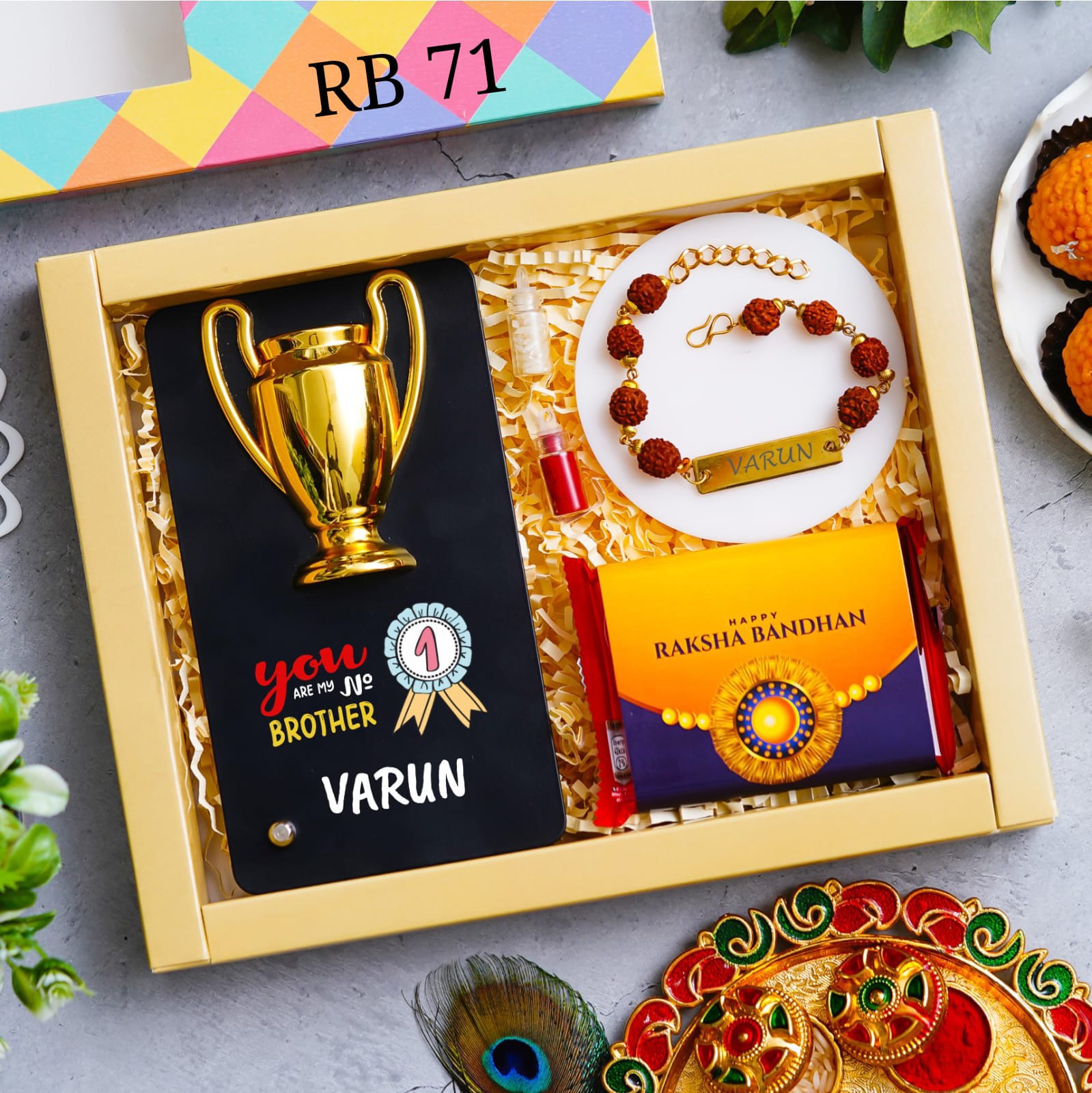 Personalised Rkasha Bandhan Hamper - RB71 - Raksha Bandhan Special - The Gifting Era