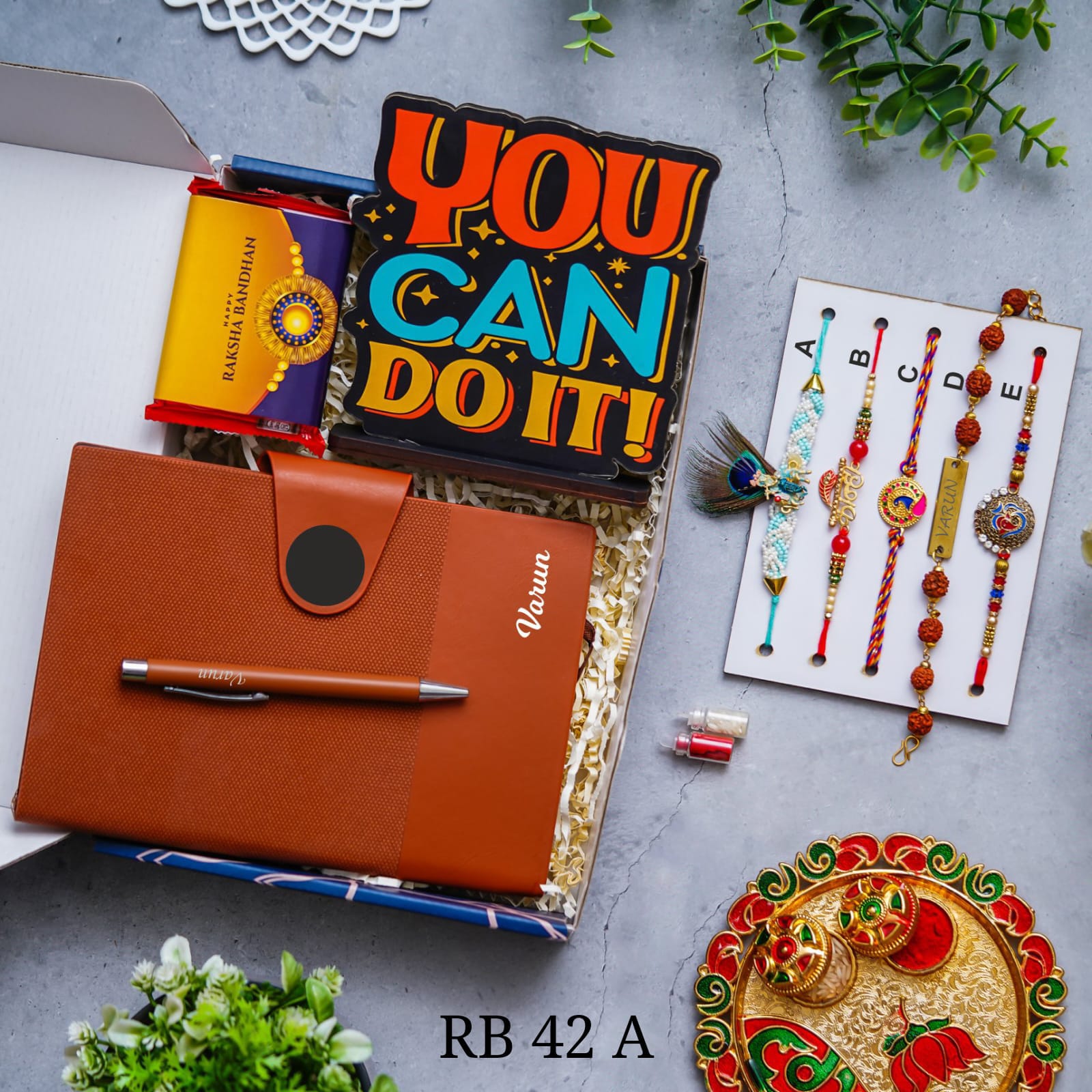 Personalised Raksha Bandhan Hamper - RB42 A/B/C - Raksha Bandhan Special - The Gifting Era