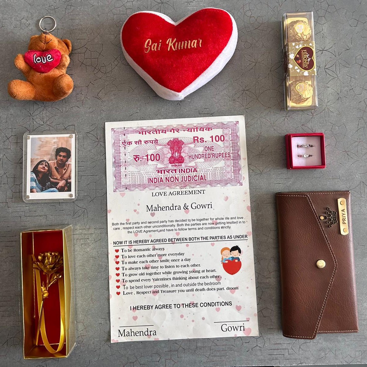 2026 Personalised Valentine's Combo 4.0 - 8 Days 8 Gifts Hamper - The Gifting Era