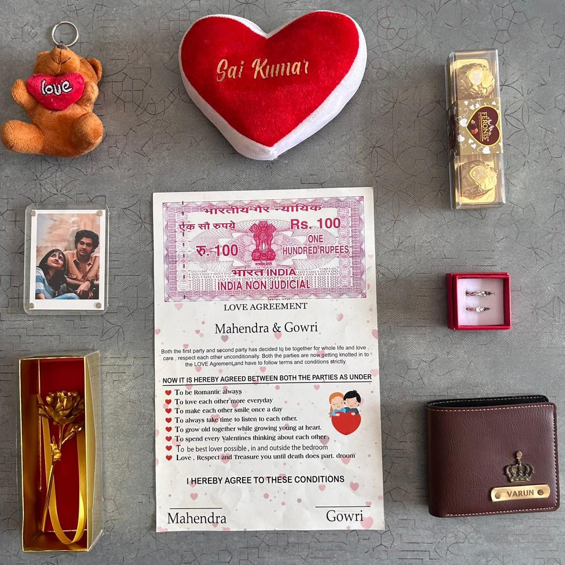 2026 Personalised Valentine's Combo 4.0 - 8 Days 8 Gifts Hamper - The Gifting Era