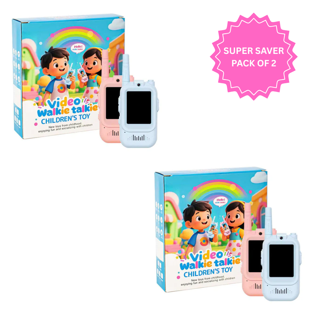 Kids Smart Video Walkie Talkie - HD Camera, Voice Changer, & Screen Display - The Gifting Era