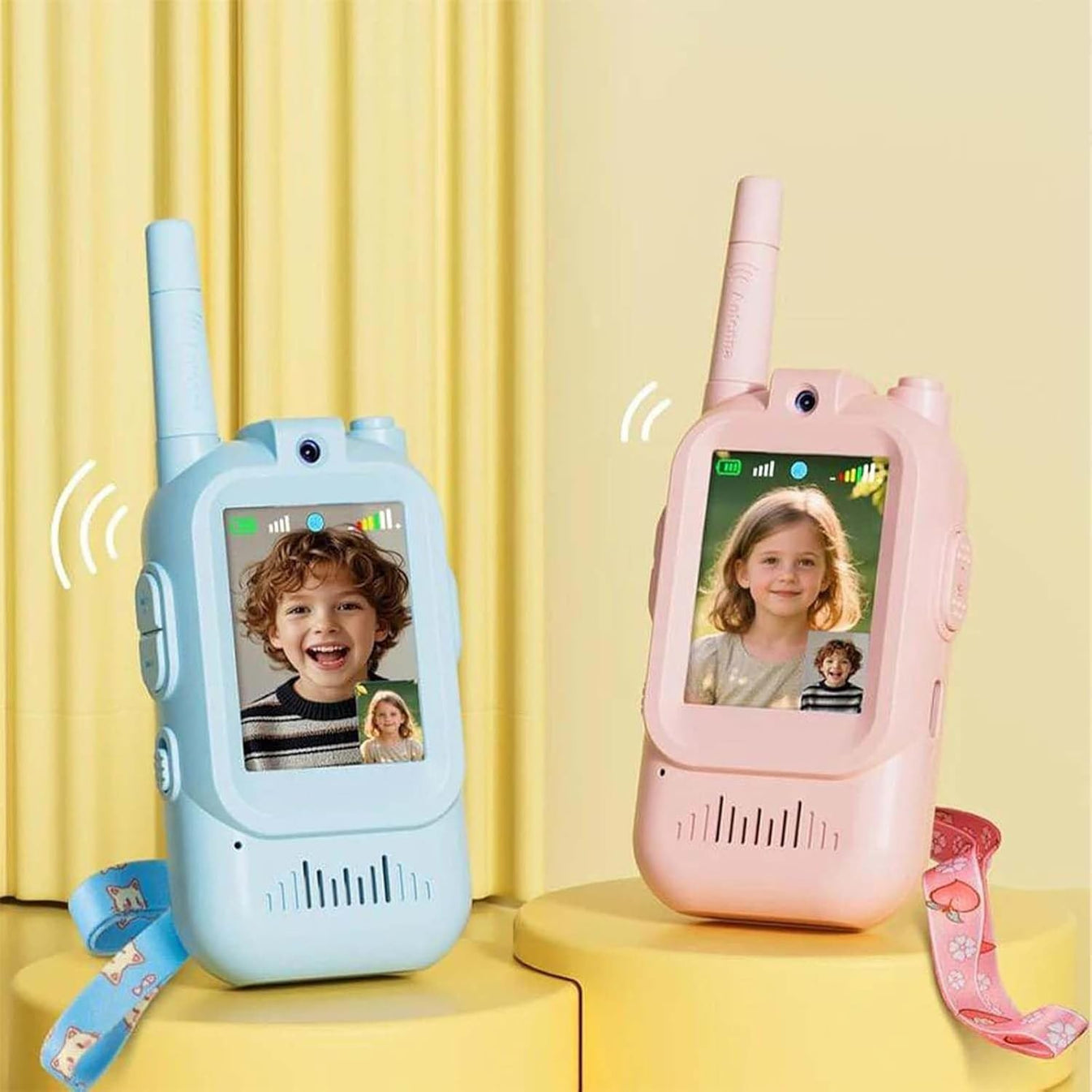 Kids Smart Video Walkie Talkie - HD Camera, Voice Changer, & Screen Display - The Gifting Era