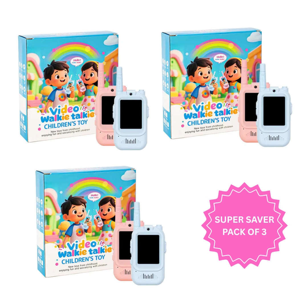 Kids Smart Video Walkie Talkie - HD Camera, Voice Changer, & Screen Display - The Gifting Era