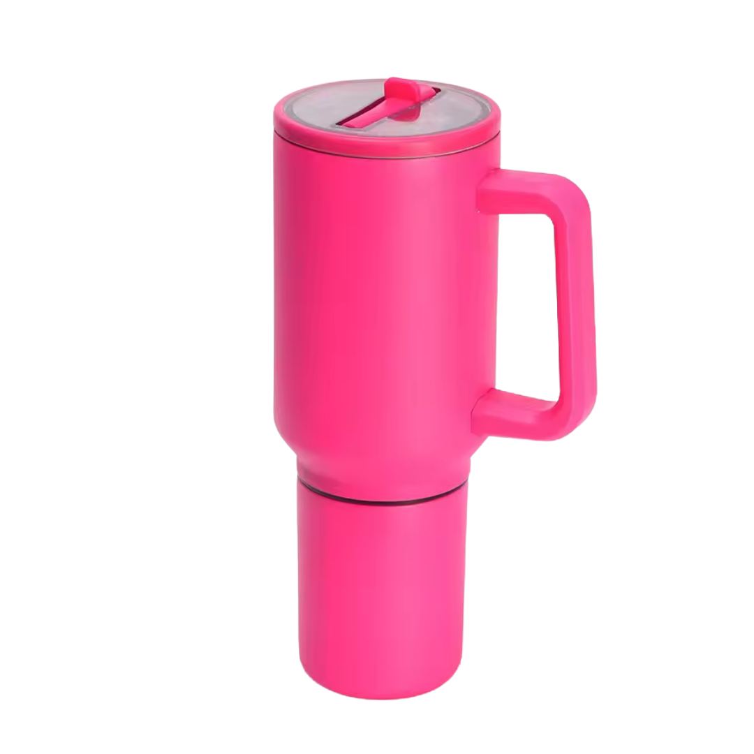 India's 1st - Personalised Sip & Eat Duo Vacuum Insulated 800ML Sipper Tumbler With 400ML Food Jar