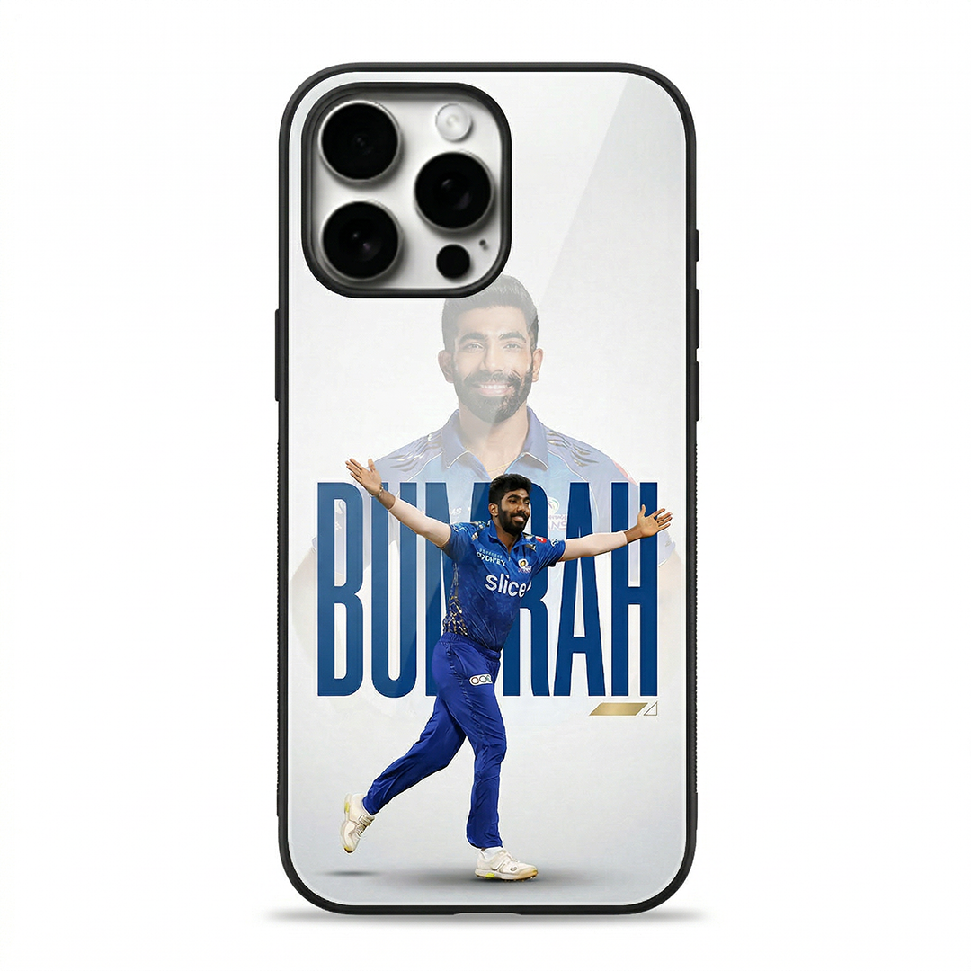 Boom Boom Bumrah - IPL Edition Metallic Glossy Finish TPU 360° Protection Phone Case - The Gifting Era