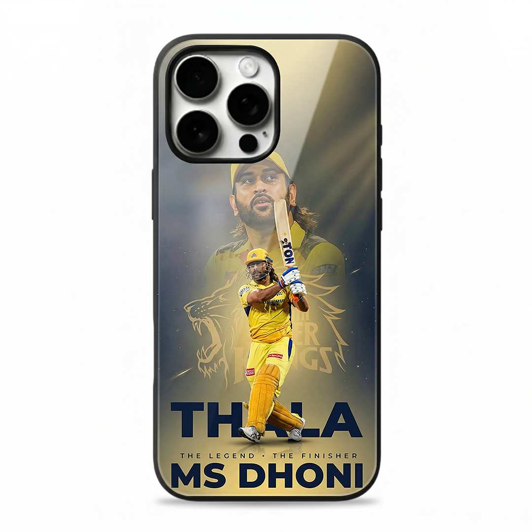 Lion of Chennai — Thala MSD - IPL Edition Metallic Glossy Finish TPU 360° Protection Phone Case - The Gifting Era
