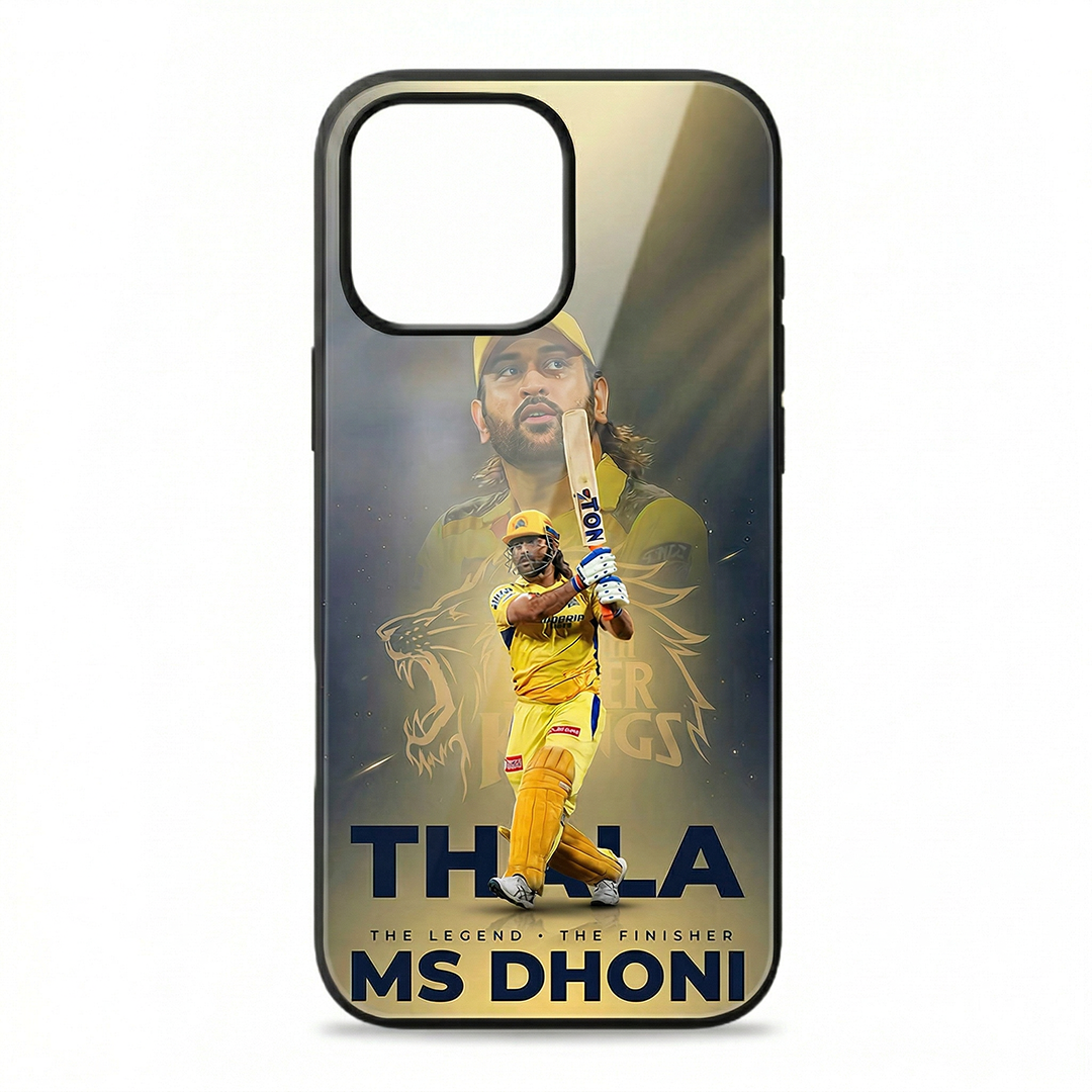 Lion of Chennai — Thala MSD - IPL Edition Metallic Glossy Finish TPU 360° Protection Phone Case - The Gifting Era