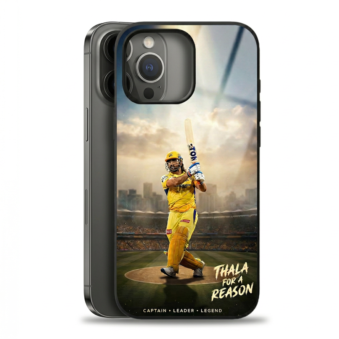Thala for a Reason — MSD - IPL Edition Metallic Glossy Finish TPU 360° Protection Phone Case