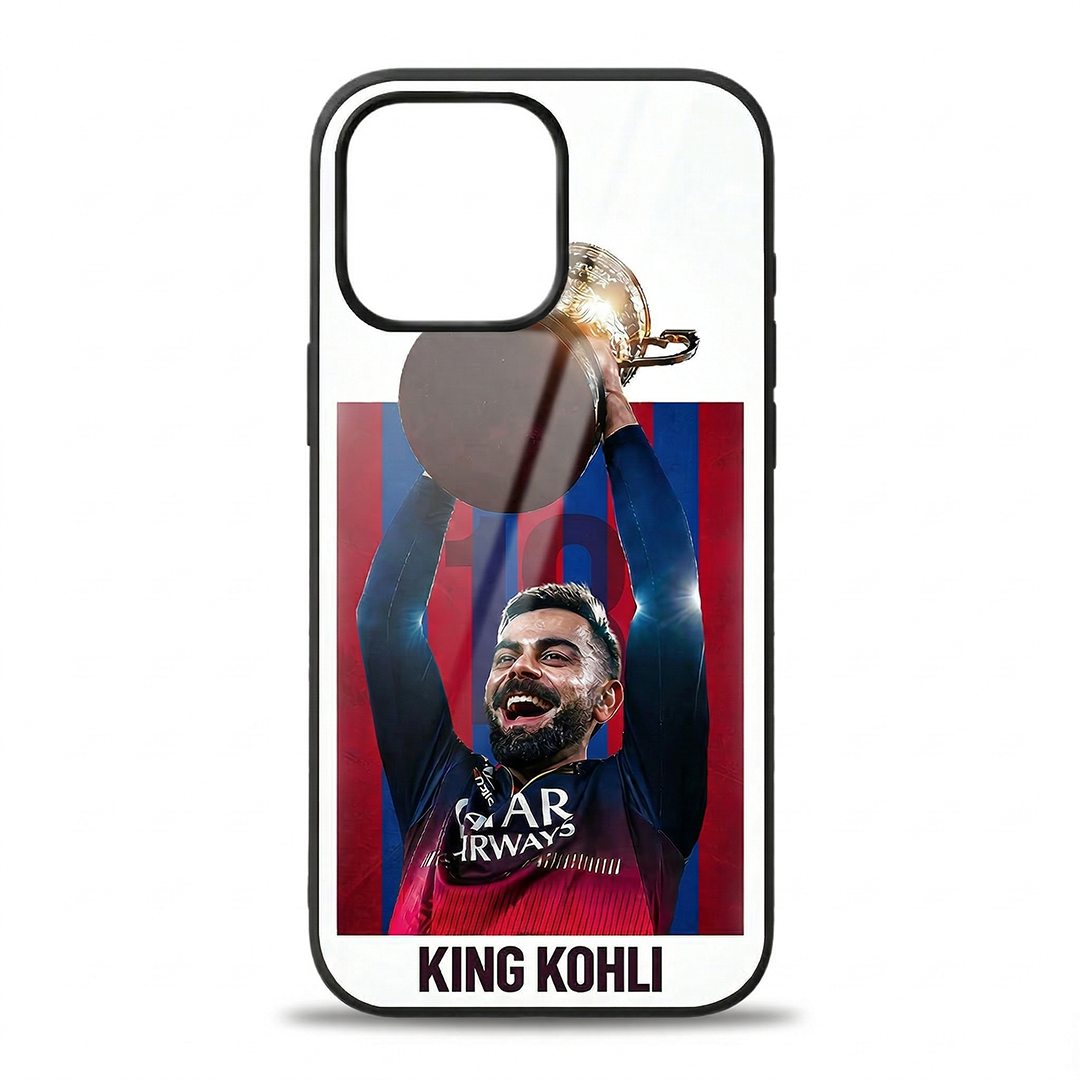King Kohli Trophy Moment - IPL Edition Metallic Glossy Finish TPU 360° Protection Phone Case - The Gifting Era