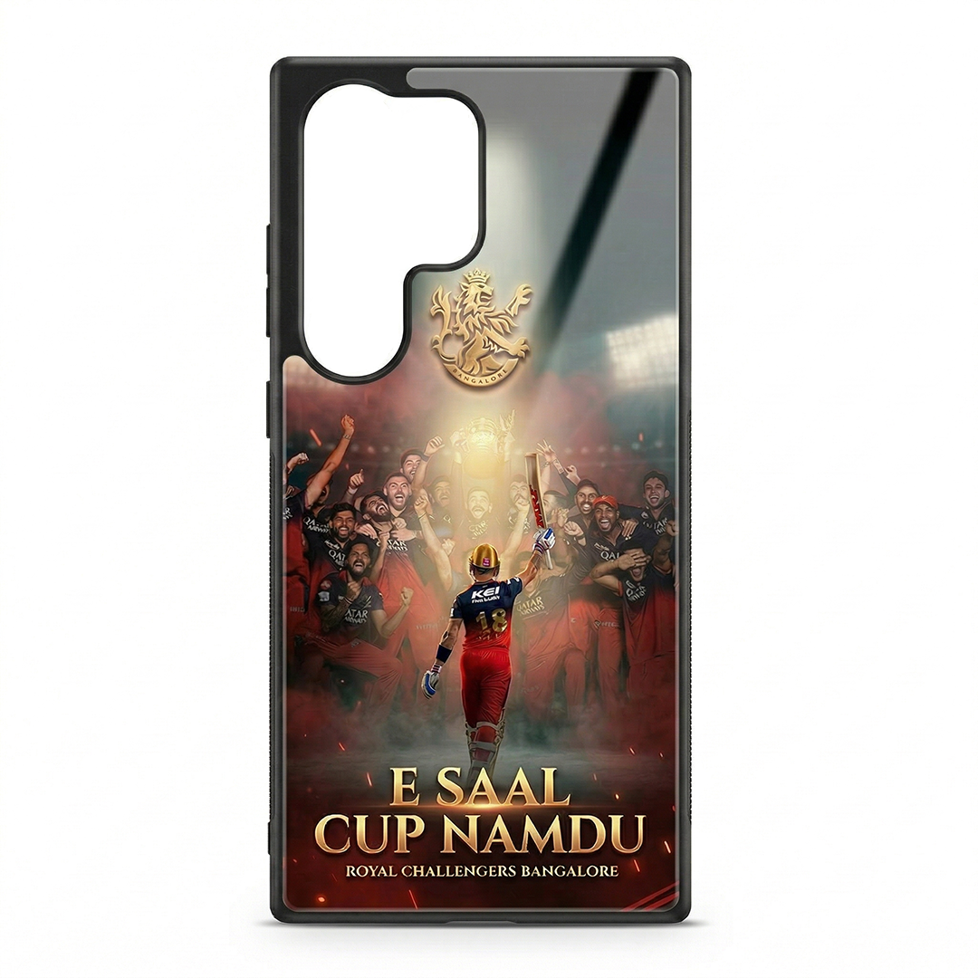 E Saal Cup Namdu — RCB Champions - IPL Edition Metallic Glossy Finish TPU 360° Protection Phone Case - The Gifting Era