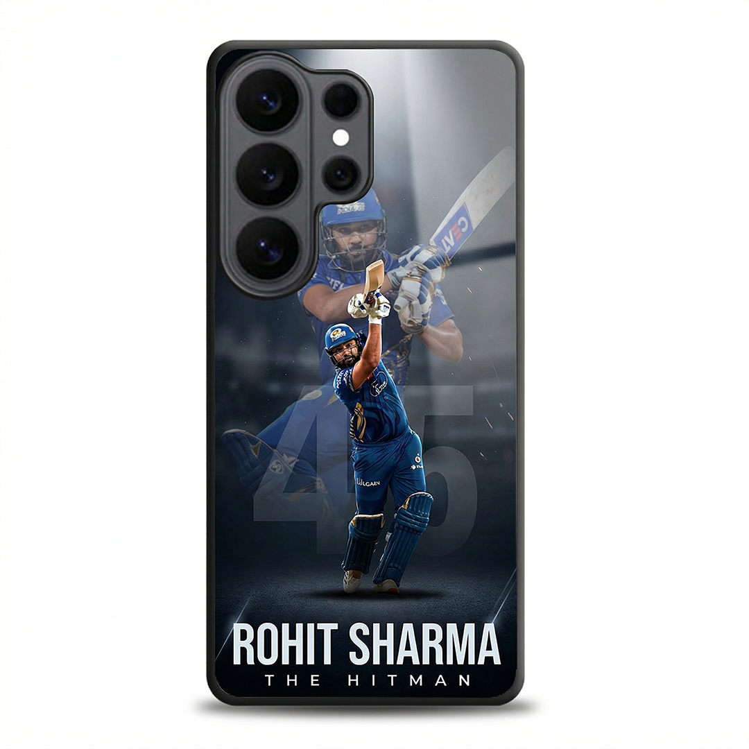 Rohit Sharma The Hitman #45 - IPL Edition Metallic Glossy Finish TPU 360° Protection Phone Case - The Gifting Era