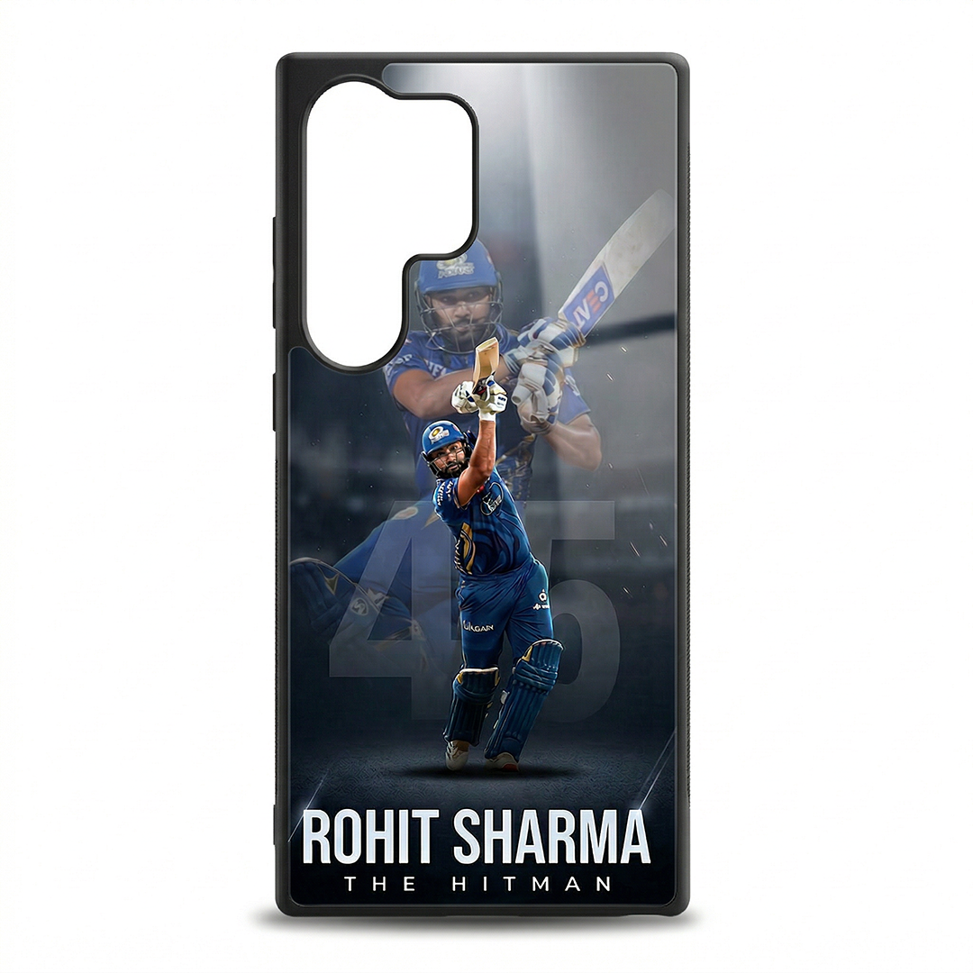 Rohit Sharma The Hitman #45 - IPL Edition Metallic Glossy Finish TPU 360° Protection Phone Case - The Gifting Era