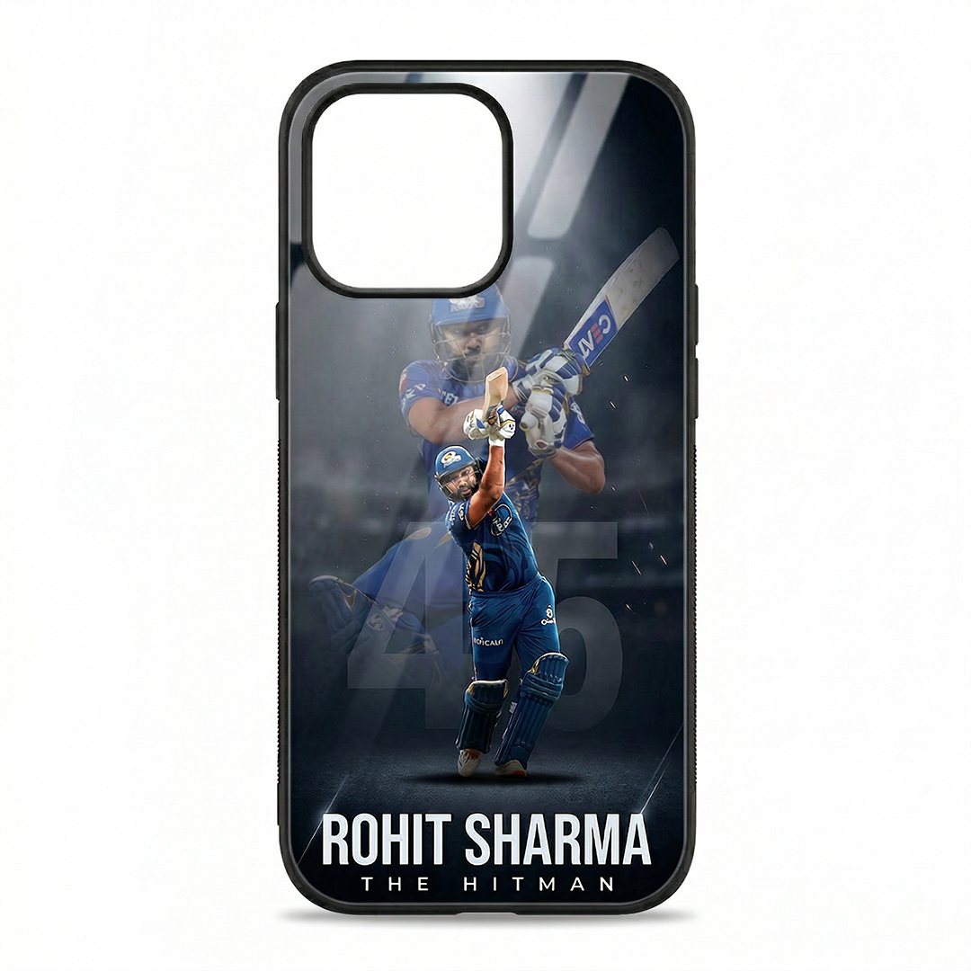 Rohit Sharma The Hitman #45 - IPL Edition Metallic Glossy Finish TPU 360° Protection Phone Case - The Gifting Era