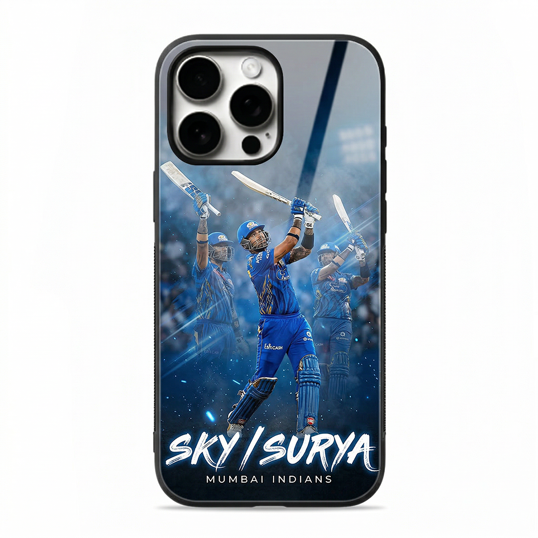 SKY Surya Mr. 360° MI Edition - IPL Edition Metallic Glossy Finish TPU 360° Protection Phone Case - The Gifting Era