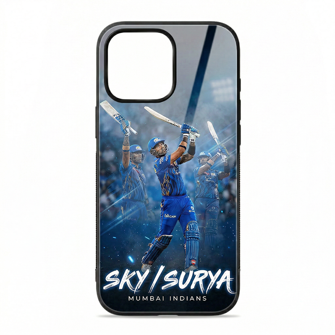 SKY Surya Mr. 360° MI Edition - IPL Edition Metallic Glossy Finish TPU 360° Protection Phone Case - The Gifting Era