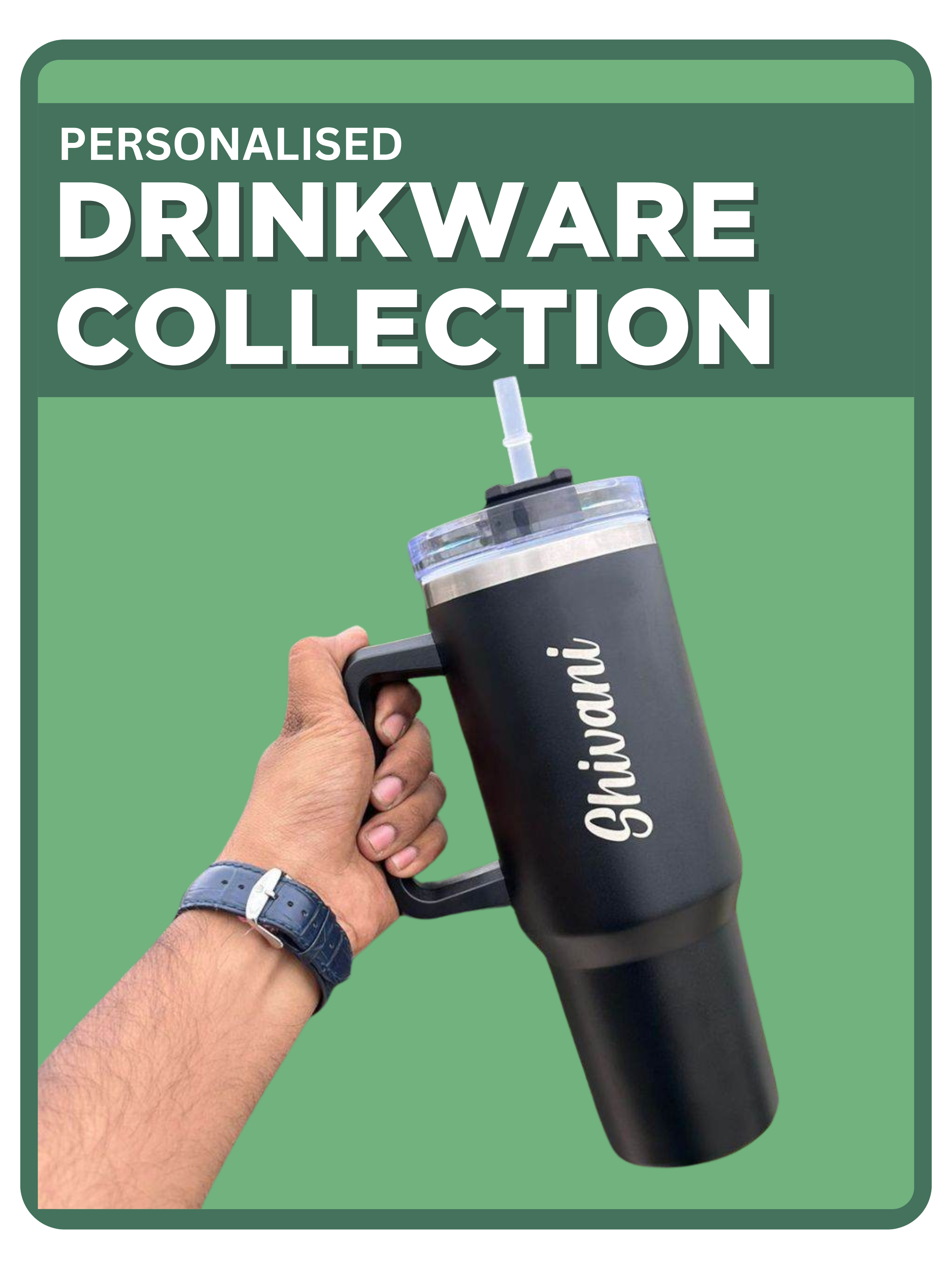 Personalised Stanley 1200 ml Vacuum Insulated Tumbler - Best Tumbler for Gym & Outdoors - The Gifting Era 