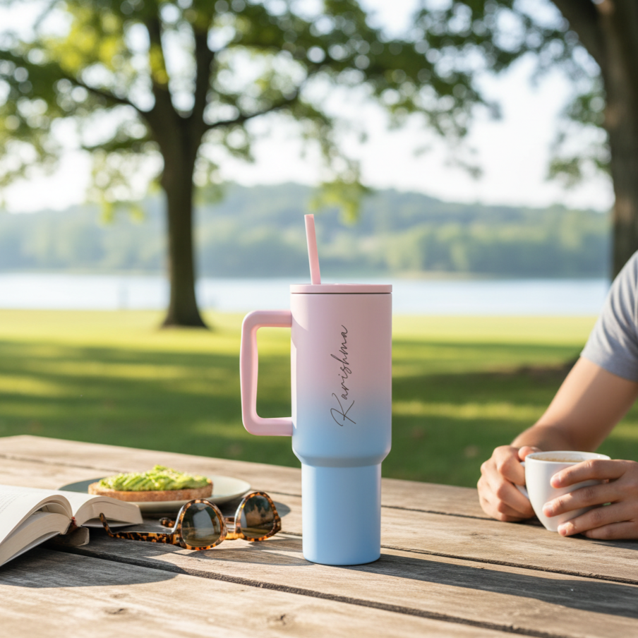 Personalised Quencher Stanley 1200 ML Vacuum Tumbler With Straw