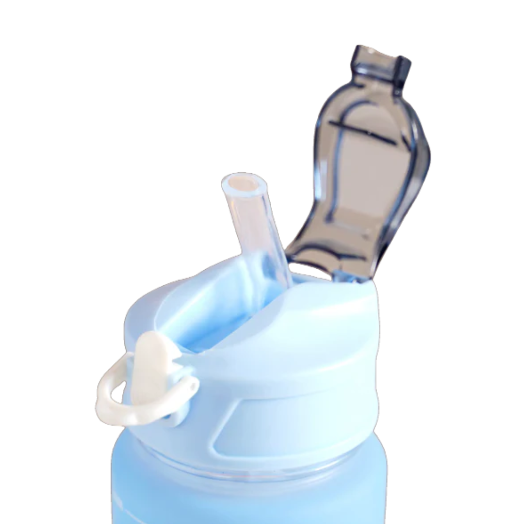 Motivational Sport & Gym Water Bottle - Set of 3 - Blue & Orange - 10 - The Gifting Era