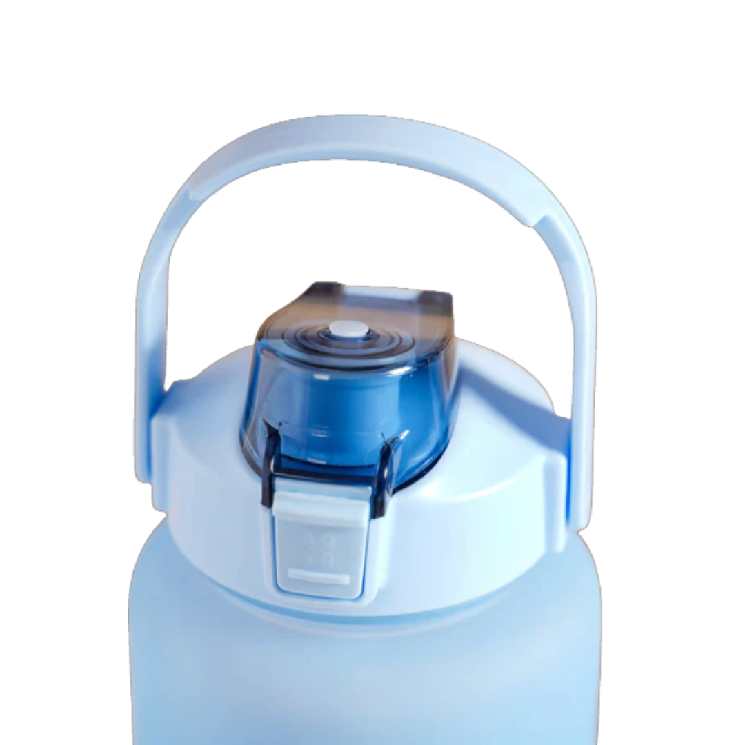 Motivational Sport & Gym Water Bottle - Set of 3 - Blue & Orange - 6 - The Gifting Era