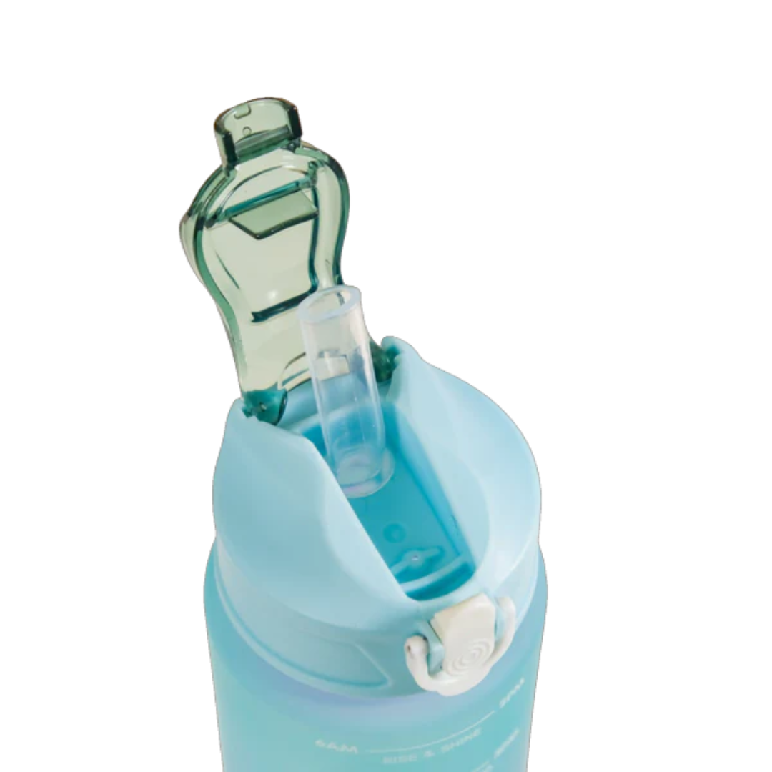 Motivational Sport & Gym Water Bottle - Set of 3 - Green & Lavender - 9 - The Gifting Era
