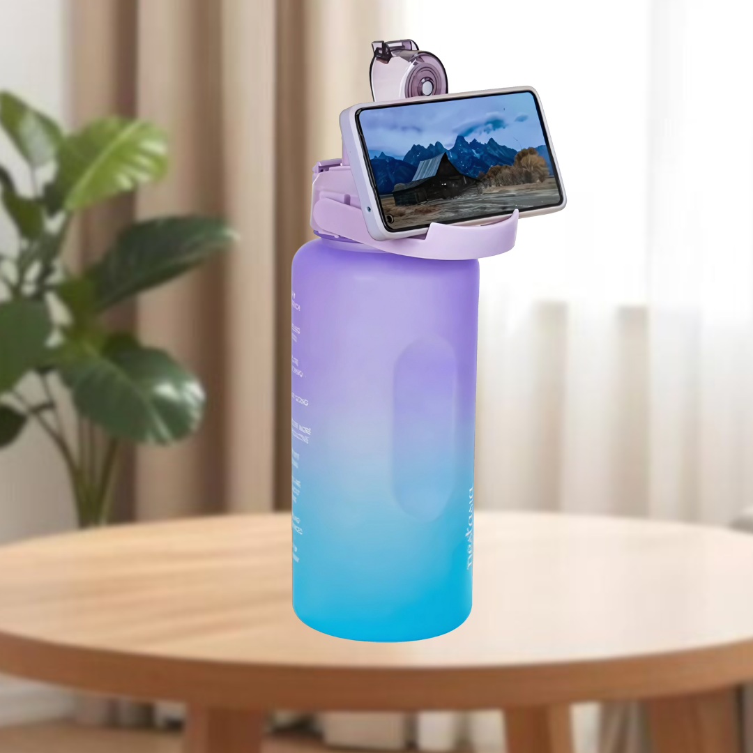 Motivational Sport & Gym Water Bottle - Set of 3 - Lavender & Light Blue - 4 - The Gifting Era