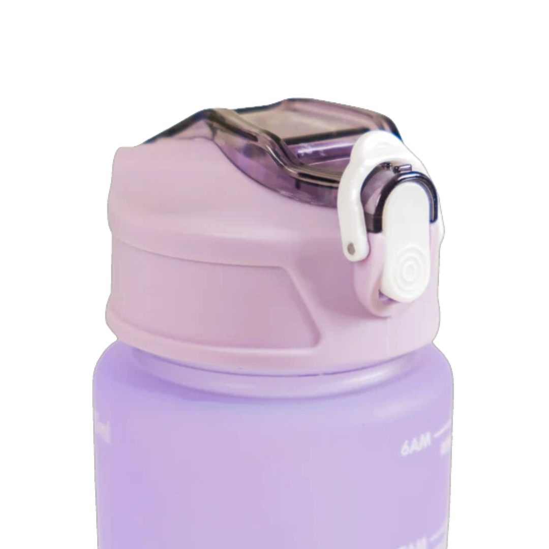 Motivational Sport & Gym Water Bottle - Set of 3 - Lavender & Light Blue - 8 - The Gifting Era