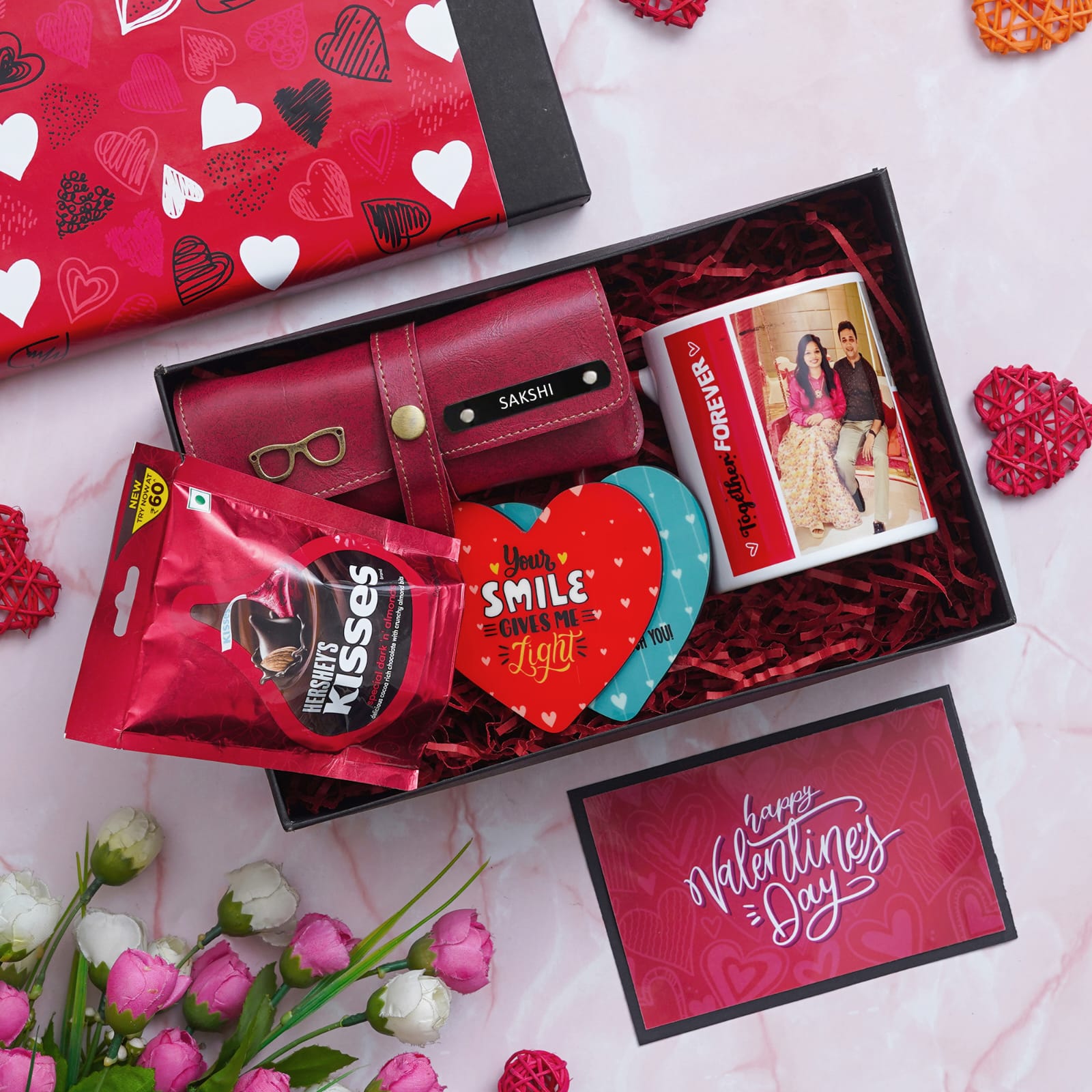 Personalised Delight Valentines Gift Hamper - Best Gift for Valentines - The Gifting Era