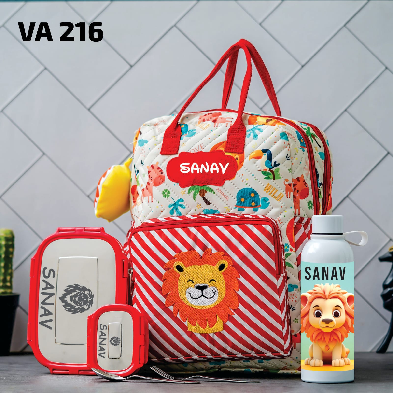 Personalised Kids Back 2 School Combo Pack of 3 (VA216-VA228) - The Gifting Era