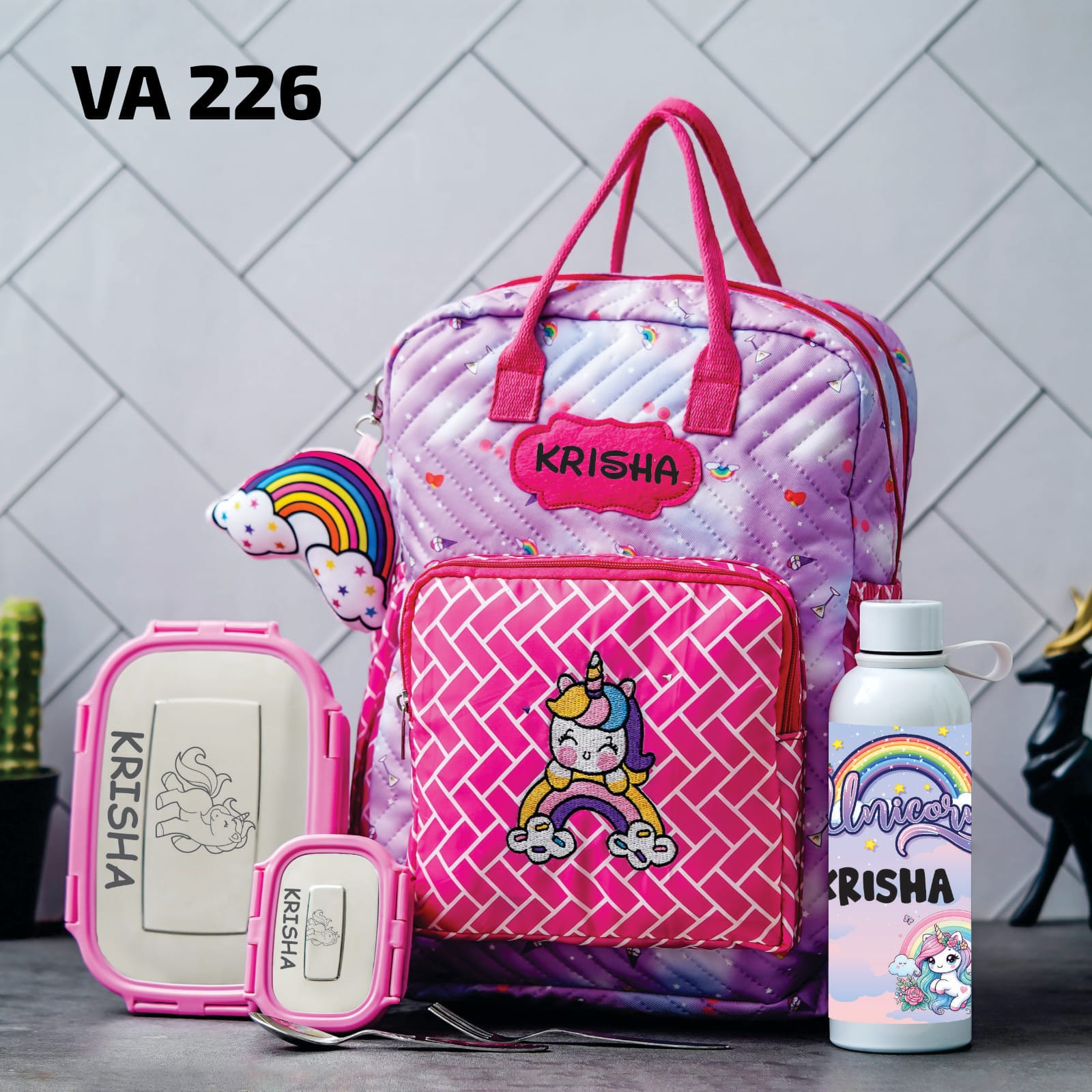 Personalised Kids Back 2 School Combo Pack of 3 (VA216-VA228) - The Gifting Era 