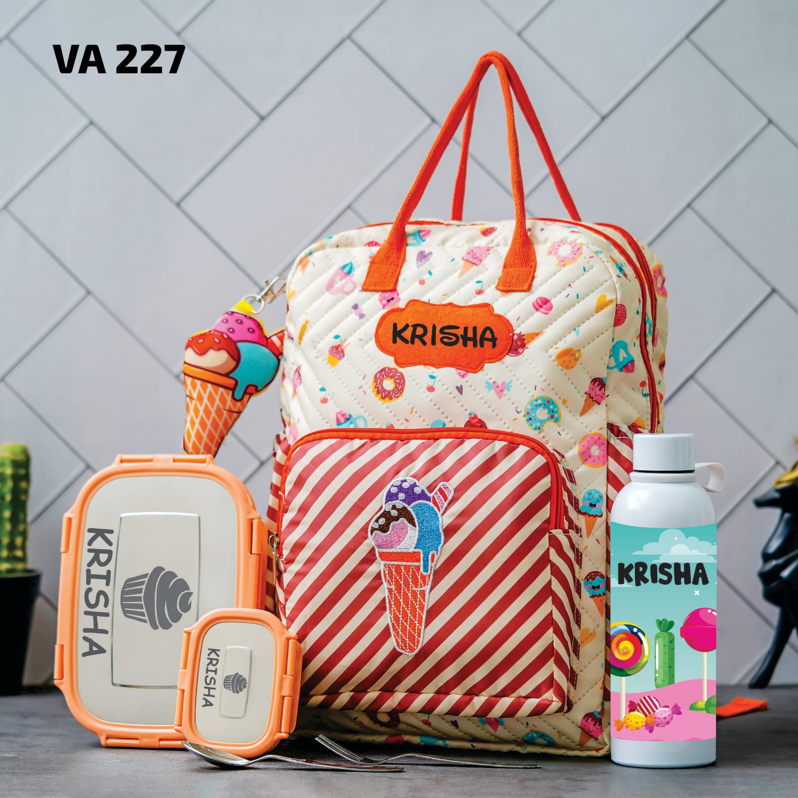 Personalised Kids Back 2 School Combo Pack of 3 (VA216-VA228) - The Gifting Era 