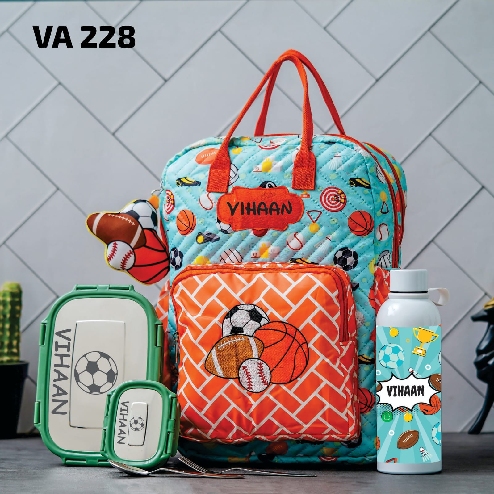 Personalised Kids Back 2 School Combo Pack of 3 (VA216-VA228) - The Gifting Era