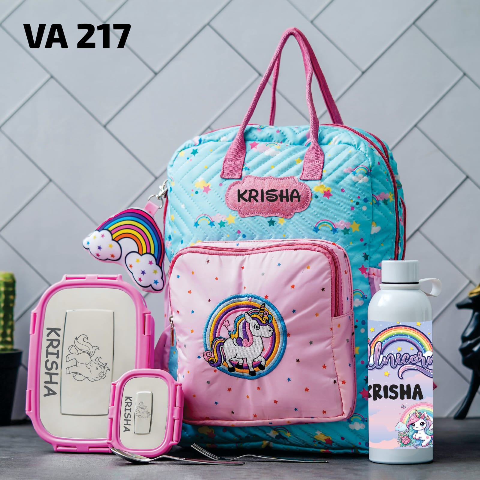 Personalised Kids Back 2 School Combo Pack of 3 (VA216-VA228) - The Gifting Era 