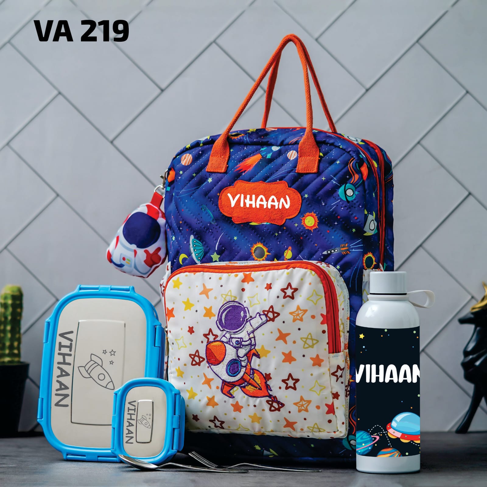 Personalised Kids Back 2 School Combo Pack of 3 (VA216-VA228) - The Gifting Era 