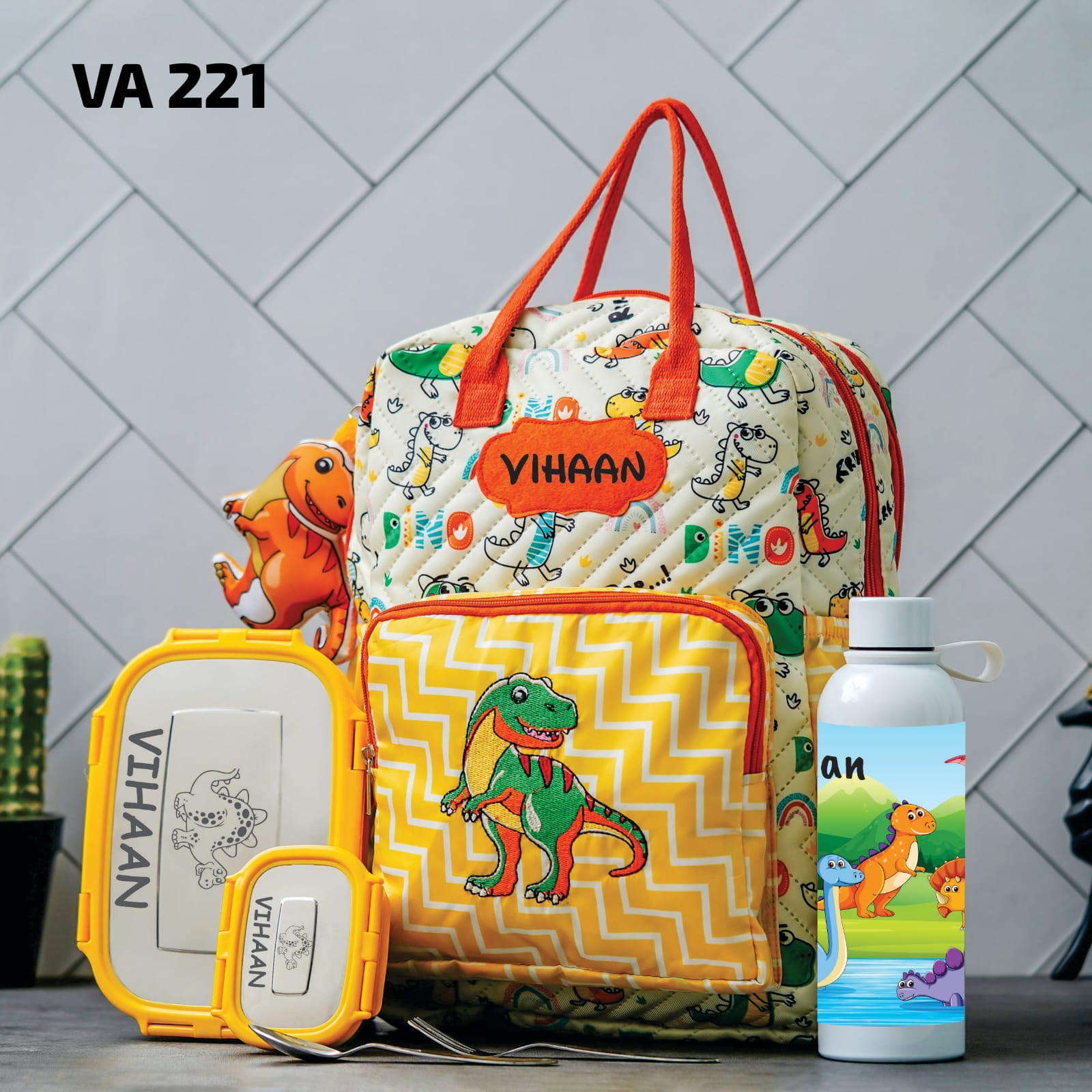 Personalised Kids Back 2 School Combo Pack of 3 (VA216-VA228) - The Gifting Era 