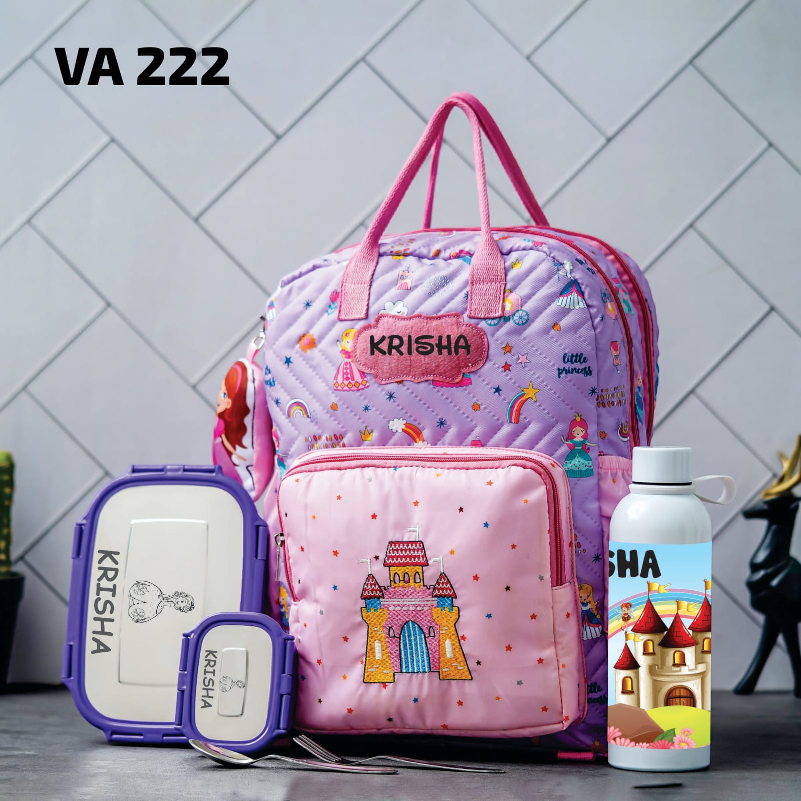 Personalised Kids Back 2 School Combo Pack of 3 (VA216-VA228) - The Gifting Era 