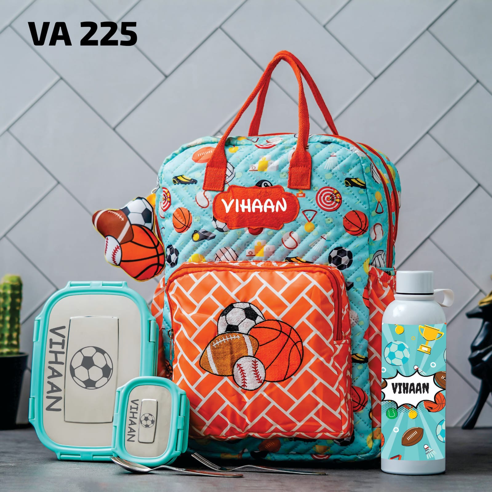 Personalised Kids Back 2 School Combo Pack of 3 (VA216-VA228) - The Gifting Era 