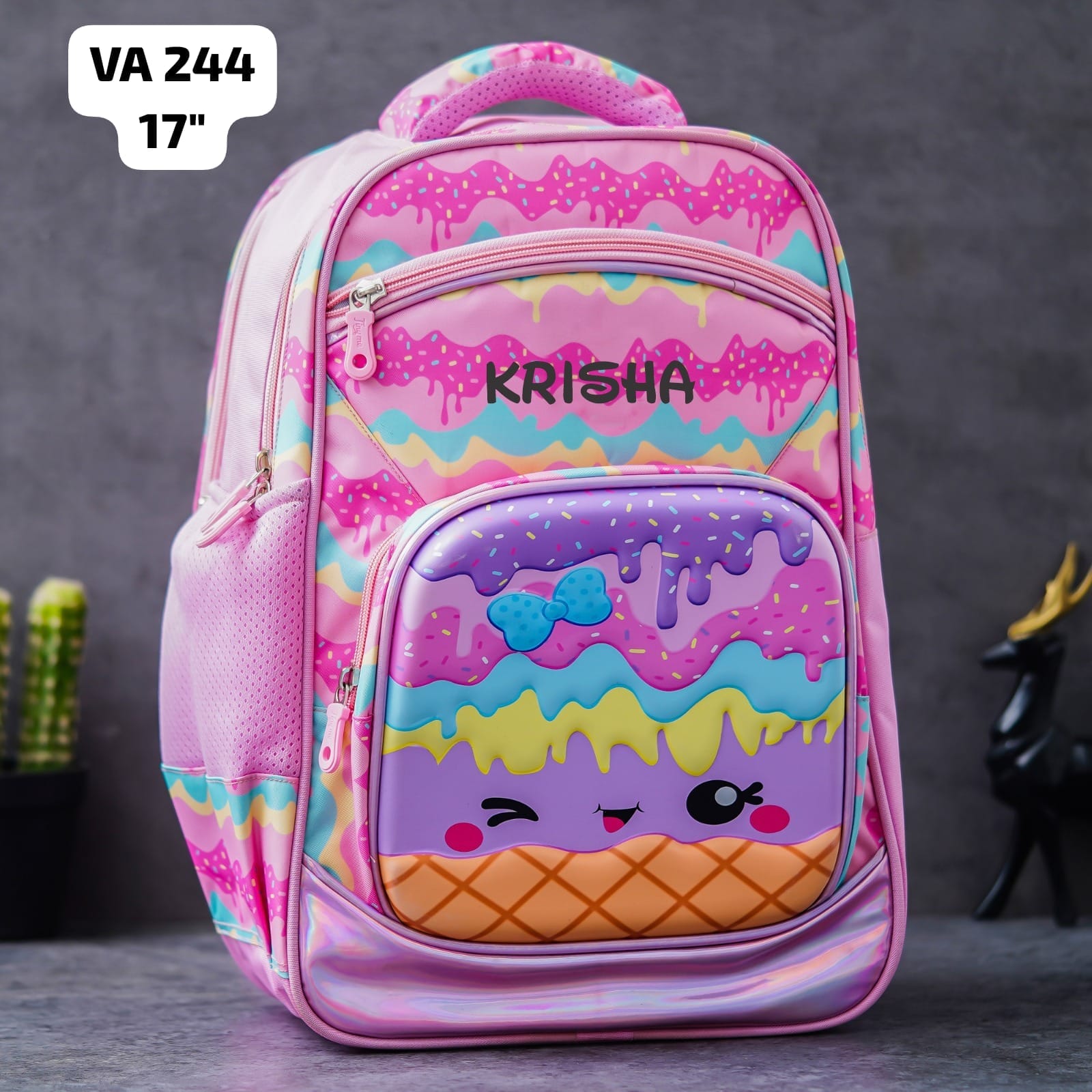 Personalised Kids Candy Theme Premium School Bag Hamper (VA244) - The Gifting Era