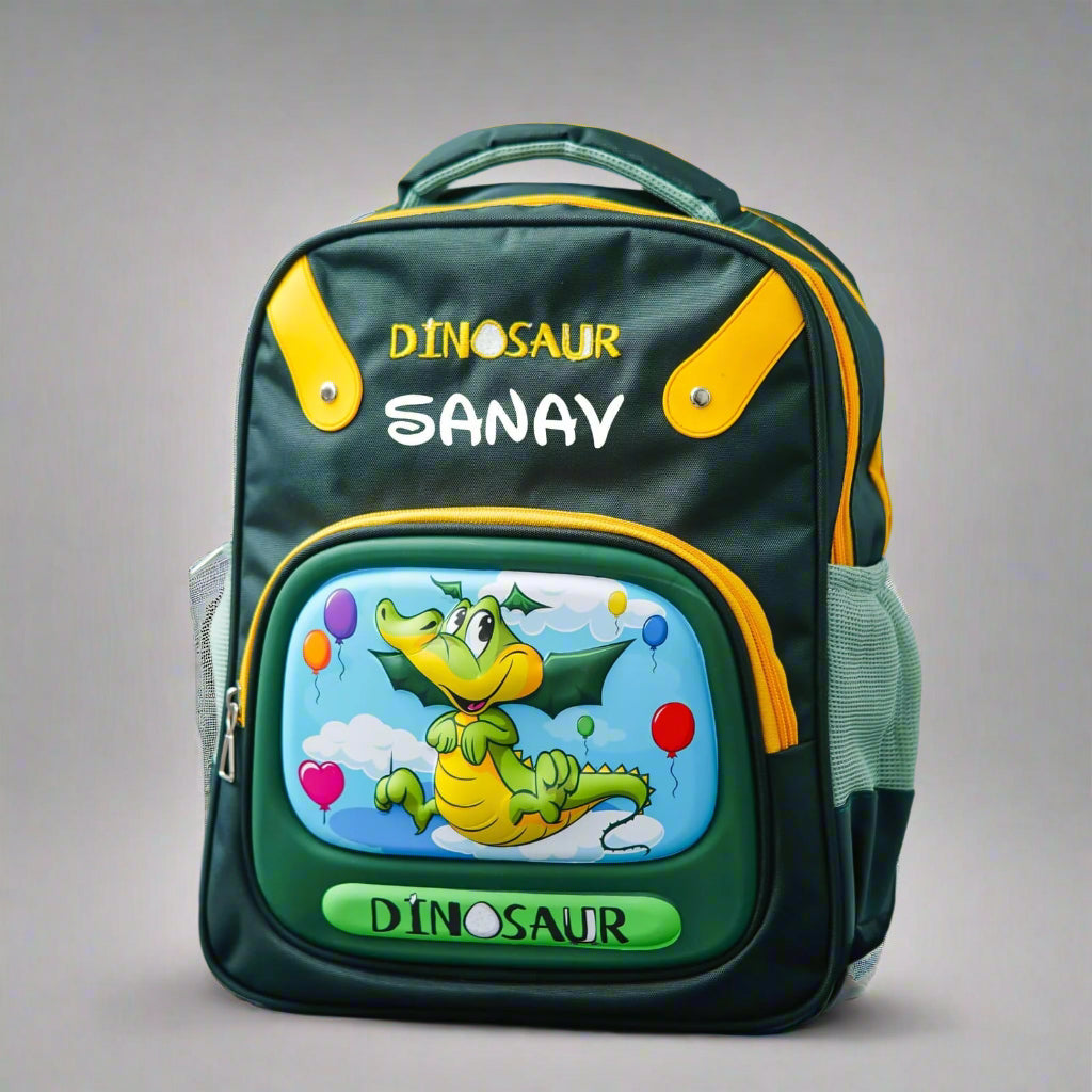 Personalised Kids Dinosaur Theme Premium School Bag Hamper (VA230) - The Gifting Era