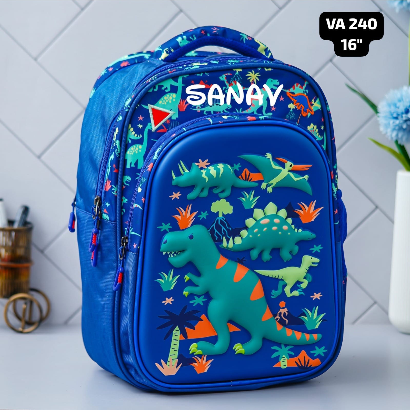 Personalised Kids Dinosaur Theme Premium School Bag Hamper (VA239 - VA241) - The Gifting Era