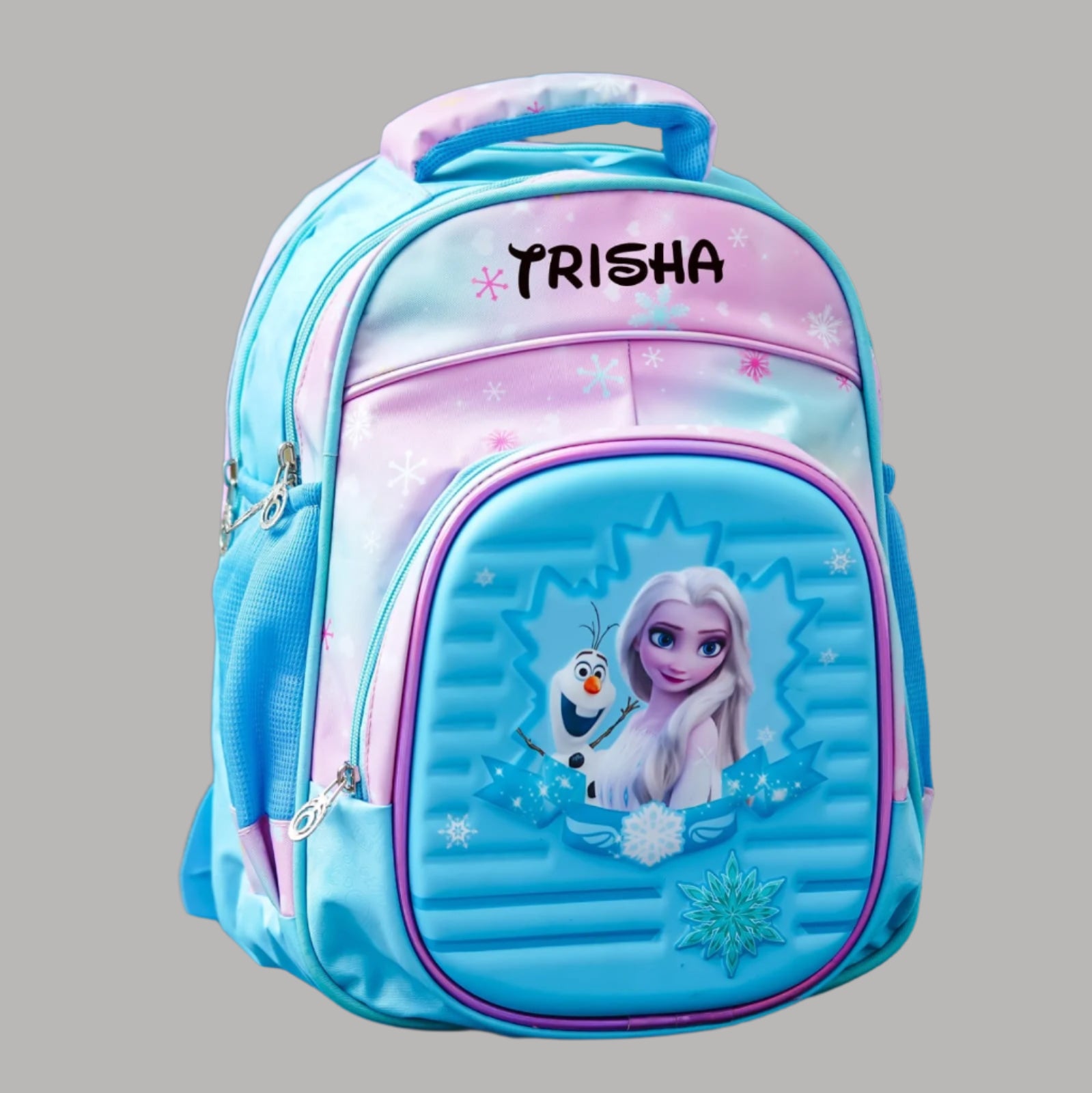 Personalised Kids Frozen Theme Premium School Bag Hamper (VA248) - The Gifting Era